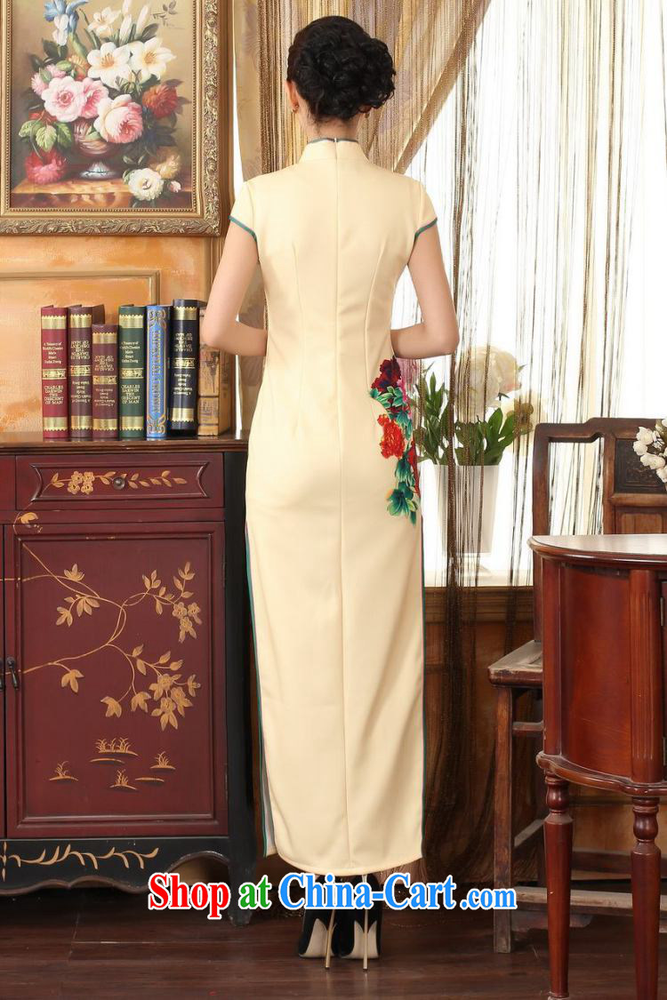 Bin Laden smoke-free summer cheongsam dress Chinese state-day Hong Kong cheongsam dress beauty graphics thin elegance dresses long dresses, such as the colors L pictures, price, brand platters! Elections are good character, the national distribution, so why buy now enjoy more preferential! Health