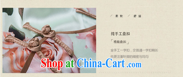 once and for all poetry fatally jealous about stamp duty improved cheongsam dress fashion 2015 spring and summer New Silk Cheongsam dress retro green 2 XL pictures, price, brand platters! Elections are good character, the national distribution, so why buy now enjoy more preferential! Health