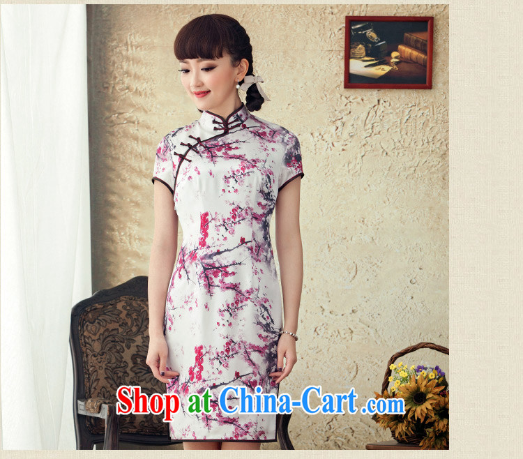 once and for all and fatally jealous MGM Studios 2015 spring and summer New Silk Cheongsam improved stylish sauna Silk Cheongsam dress retro blue L pictures, price, brand platters! Elections are good character, the national distribution, so why buy now enjoy more preferential! Health