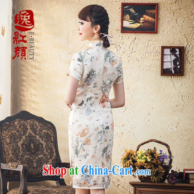proverbial hero once and for all the new Silk stamp short cheongsam improved stylish new spring day qipao dresses candled 2 XL, fatally jealous once and for all, and, shopping on the Internet