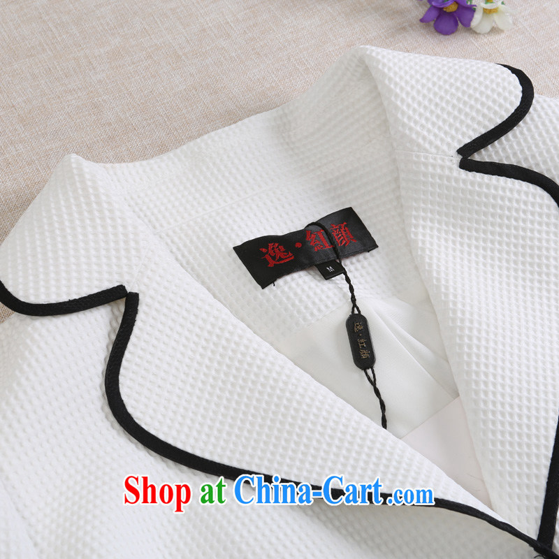 once and for all and fatally jealous Fang Ling 2015 spring and summer long-sleeved jacket new Chinese Ethnic Wind beauty jacket, Retro white XL April 12 ship date, fatally jealous once and for all, and, on-line shopping