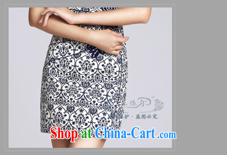 And, according to spring new outfit blue and white porcelain antique Ethnic Wind improved cheongsam dress daily retro 2015 blue and white porcelain color S pictures, price, brand platters! Elections are good character, the national distribution, so why buy now enjoy more preferential! Health