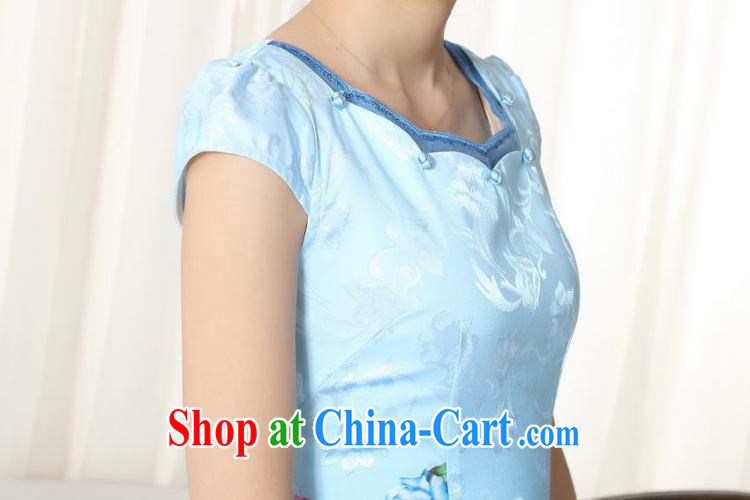 Dan smoke female dresses summer lady stylish jacquard cotton cultivating short cheongsam dress daily new improved cheongsam dress 1 2 XL pictures, price, brand platters! Elections are good character, the national distribution, so why buy now enjoy more preferential! Health