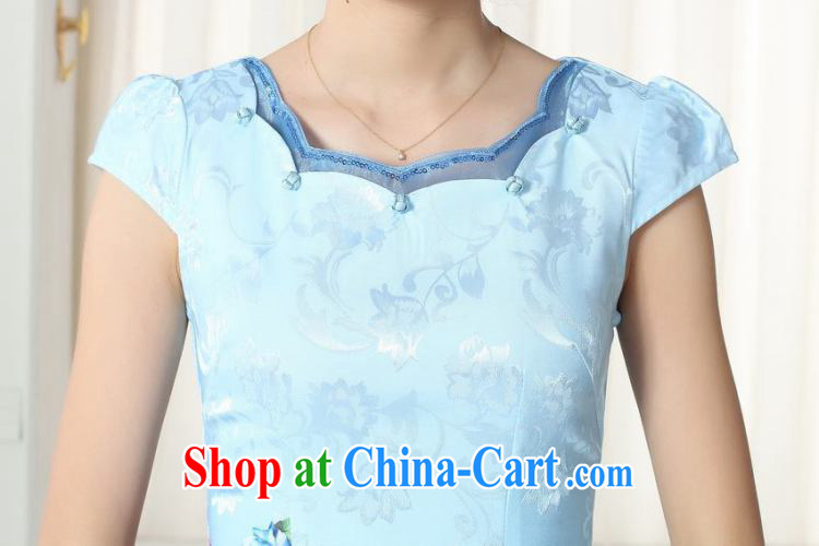 Dan smoke female dresses summer lady stylish jacquard cotton cultivating short cheongsam dress daily new improved cheongsam dress 1 2 XL pictures, price, brand platters! Elections are good character, the national distribution, so why buy now enjoy more preferential! Health