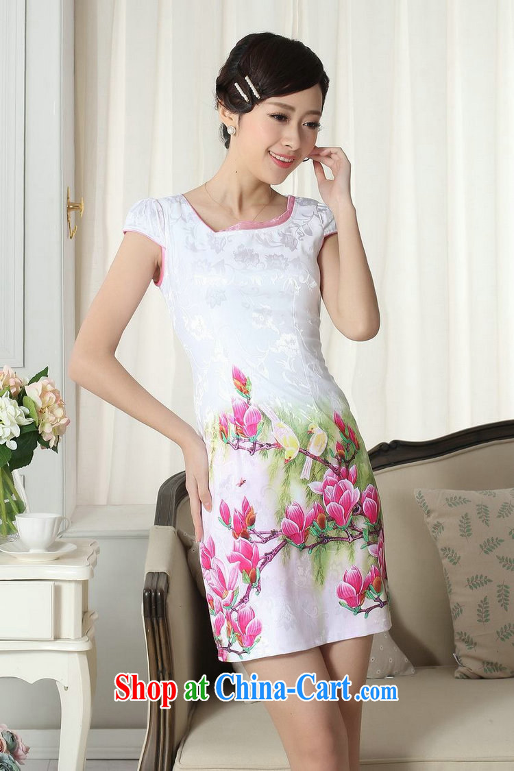 spend the summer new female elegance Chinese qipao improved graphics thin short beauty with flower figure short cheongsam figure color 2 XL pictures, price, brand platters! Elections are good character, the national distribution, so why buy now enjoy more preferential! Health