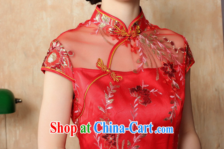 Dan smoke new summer improved female cheongsam dress fashion style retro Chinese lace daily short cheongsam dress, blue 3 XL pictures, price, brand platters! Elections are good character, the national distribution, so why buy now enjoy more preferential! Health