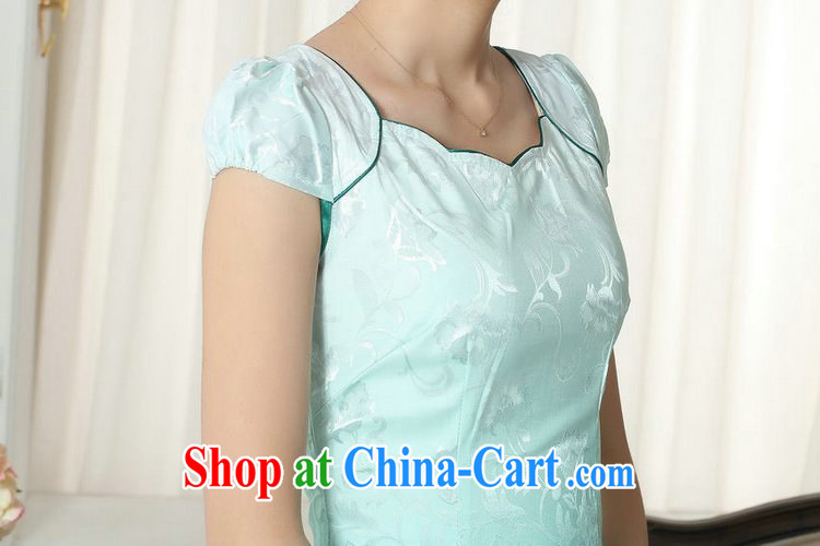 Bin Laden smoke summer new lady fashion jacquard cotton cultivation video thin short cheongsam dress improved cheongsam dress stamp duty as the color 2 XL pictures, price, brand platters! Elections are good character, the national distribution, so why buy now enjoy more preferential! Health