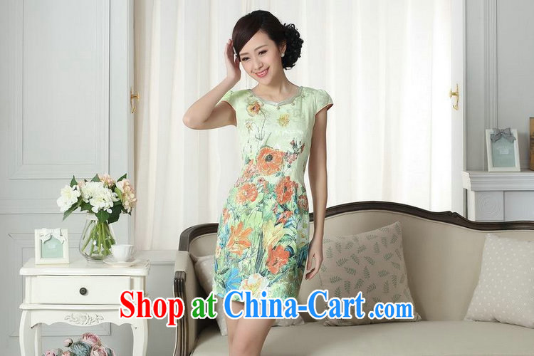 spend the summer with new female fashion jacquard cotton cultivating short cheongsam dress stamp lace collar improved cheongsam dress such as the color 2 XL pictures, price, brand platters! Elections are good character, the national distribution, so why buy now enjoy more preferential! Health