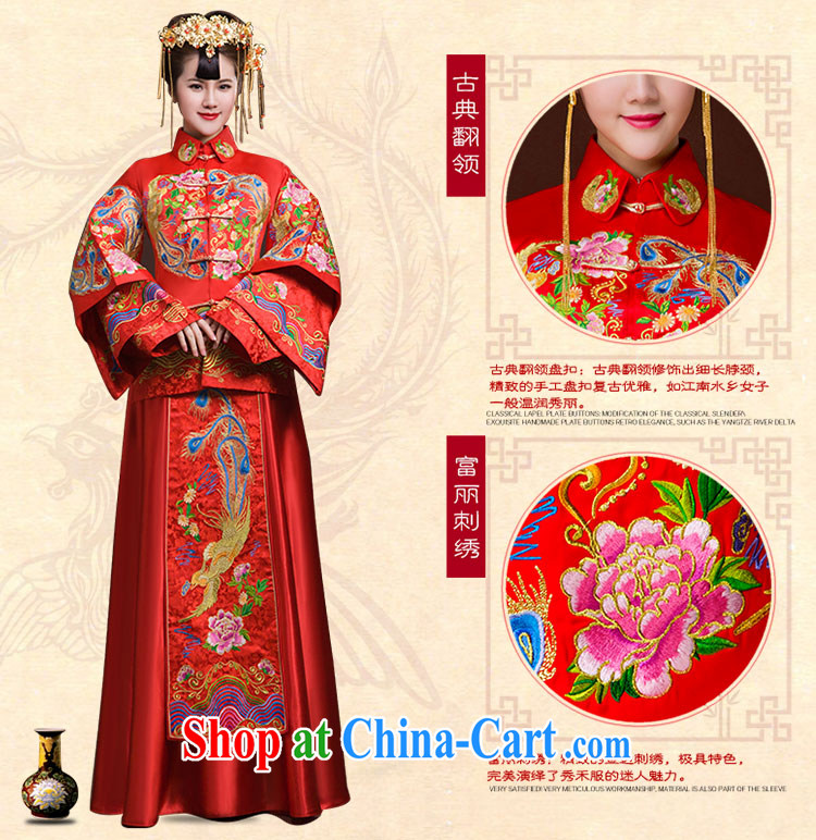 Luang Prabang in 2015 show reel Service Bridal Chinese wedding dresses use Phoenix Chinese bows serving red outfit Sau kimono L pictures, price, brand platters! Elections are good character, the national distribution, so why buy now enjoy more preferential! Health