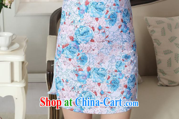 Dan smoke lady stylish summer dresses Women's clothes jacquard cotton cultivating short cheongsam dress new Chinese, for a tight outfit such as the color 2 XL pictures, price, brand platters! Elections are good character, the national distribution, so why buy now enjoy more preferential! Health
