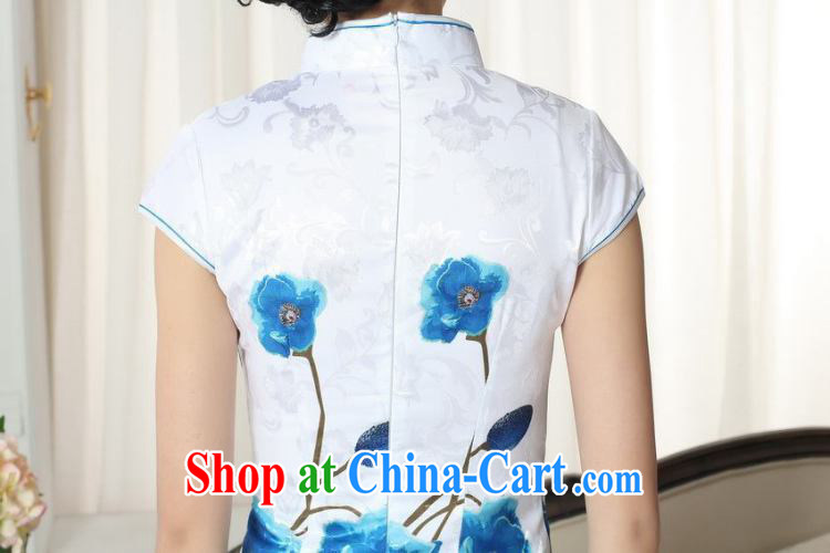 spend the summer dresses Women's clothes everyday stylish jacquard cotton cultivating short cheongsam dress new Chinese, Traditional costumes for dress as color 2XL pictures, price, brand platters! Elections are good character, the national distribution, so why buy now enjoy more preferential! Health