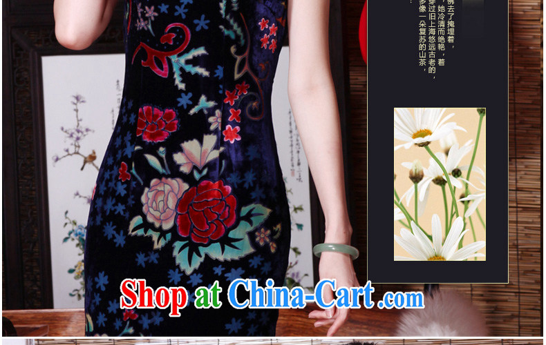 Yin Yue seal 2015 spring and summer new upscale silk flowers lint-free cloth robes sauna annual silk dress cheongsam dress picture color M pictures, price, brand platters! Elections are good character, the national distribution, so why buy now enjoy more preferential! Health