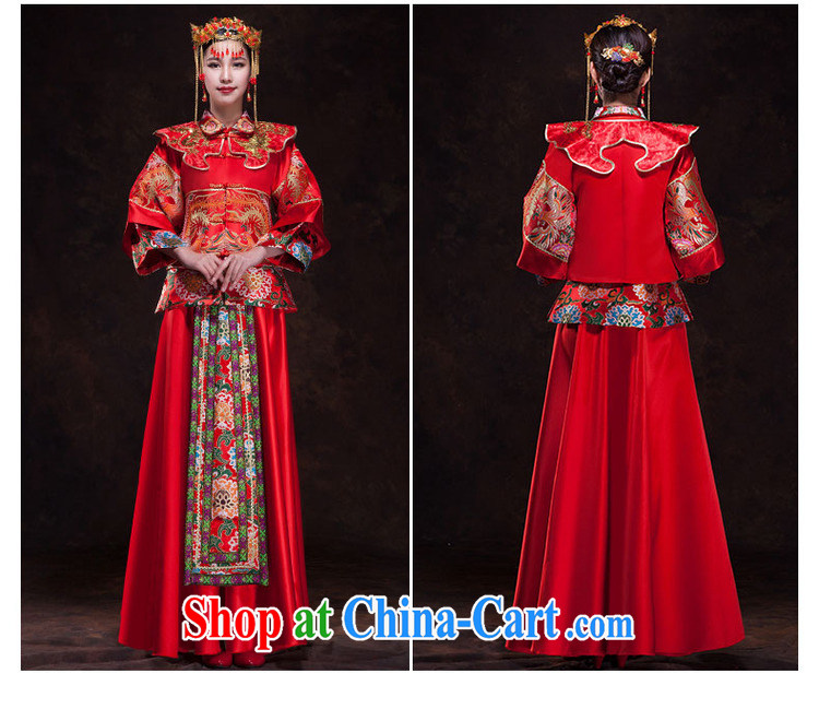 In Luang Prabang in 2015 of new show reel Service Bridal wedding dresses long sleeved toast dress uniform use Phoenix Chinese married Yi wedding winter XL pictures, price, brand platters! Elections are good character, the national distribution, so why buy now enjoy more preferential! Health