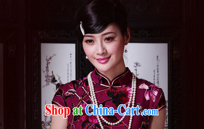 Yin Yue seal 2015 spring and summer new cheongsam dress really wool beauty graphics thin retro Republic Day dresses elegant picture color XL pre-sale 20 days pictures, price, brand platters! Elections are good character, the national distribution, so why buy now enjoy more preferential! Health