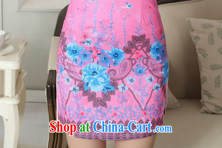 Bin Laden smoke-free summer new female lady stylish jacquard cotton cultivating short cheongsam dress new Chinese, dresses for wedding dresses such as the color 2 XL pictures, price, brand platters! Elections are good character, the national distribution, so why buy now enjoy more preferential! Health