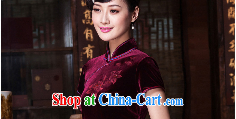 Yin Yue seal 2015 high quality wool staple Pearl hand-painted everyday dresses elegant improved national cheongsam dress E 398 green XXL pictures, price, brand platters! Elections are good character, the national distribution, so why buy now enjoy more preferential! Health