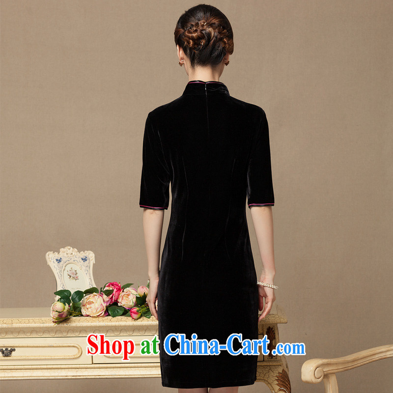 Yin Yue seal 2015 new dresses wedding dresses really scouring pads on silk dresses, wool standard retro dresses picture color XXXXL seal, Yin Yue, shopping on the Internet