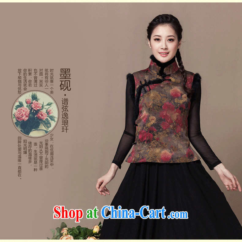 Yin Yue seal winter 2015 new Hong Kong cloud yarn antique Chinese vest silk Chinese qipao, vest jacket picture color M pictures, price, brand platters! Elections are good character, the national distribution, so why buy now enjoy more preferential! Health