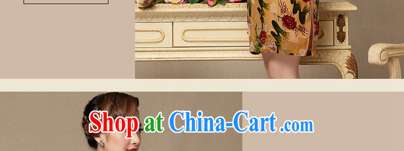 Yin Yue seal 2015 summer wool dresses daily improved dress China wind, lint-free cloth, antique cheongsam dress blue XXL pictures, price, brand platters! Elections are good character, the national distribution, so why buy now enjoy more preferential! Health