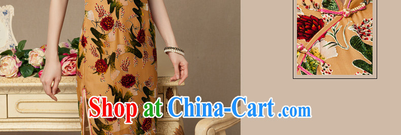 Yin Yue seal 2015 summer wool dresses daily improved dress China wind, lint-free cloth, antique cheongsam dress blue XXL pictures, price, brand platters! Elections are good character, the national distribution, so why buy now enjoy more preferential! Health