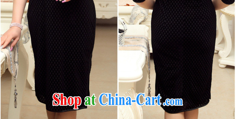 Yin Yue seal of Ms. retro style dresses short autumn really wool Chinese qipao dress daily improved black short-sleeved M pictures, price, brand platters! Elections are good character, the national distribution, so why buy now enjoy more preferential! Health