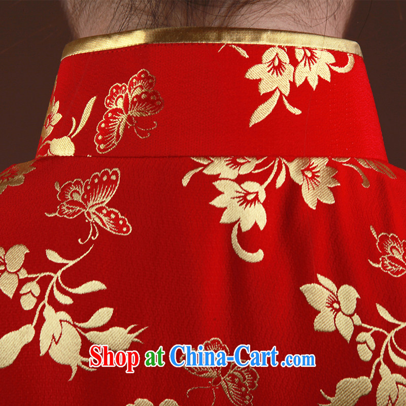 once and for all and well autumn new cheongsam silk at Merlion outfit, red bride toast with his Chinese Dress red tailored 10 day shipping, once and for all (EFU), and, on-line shopping
