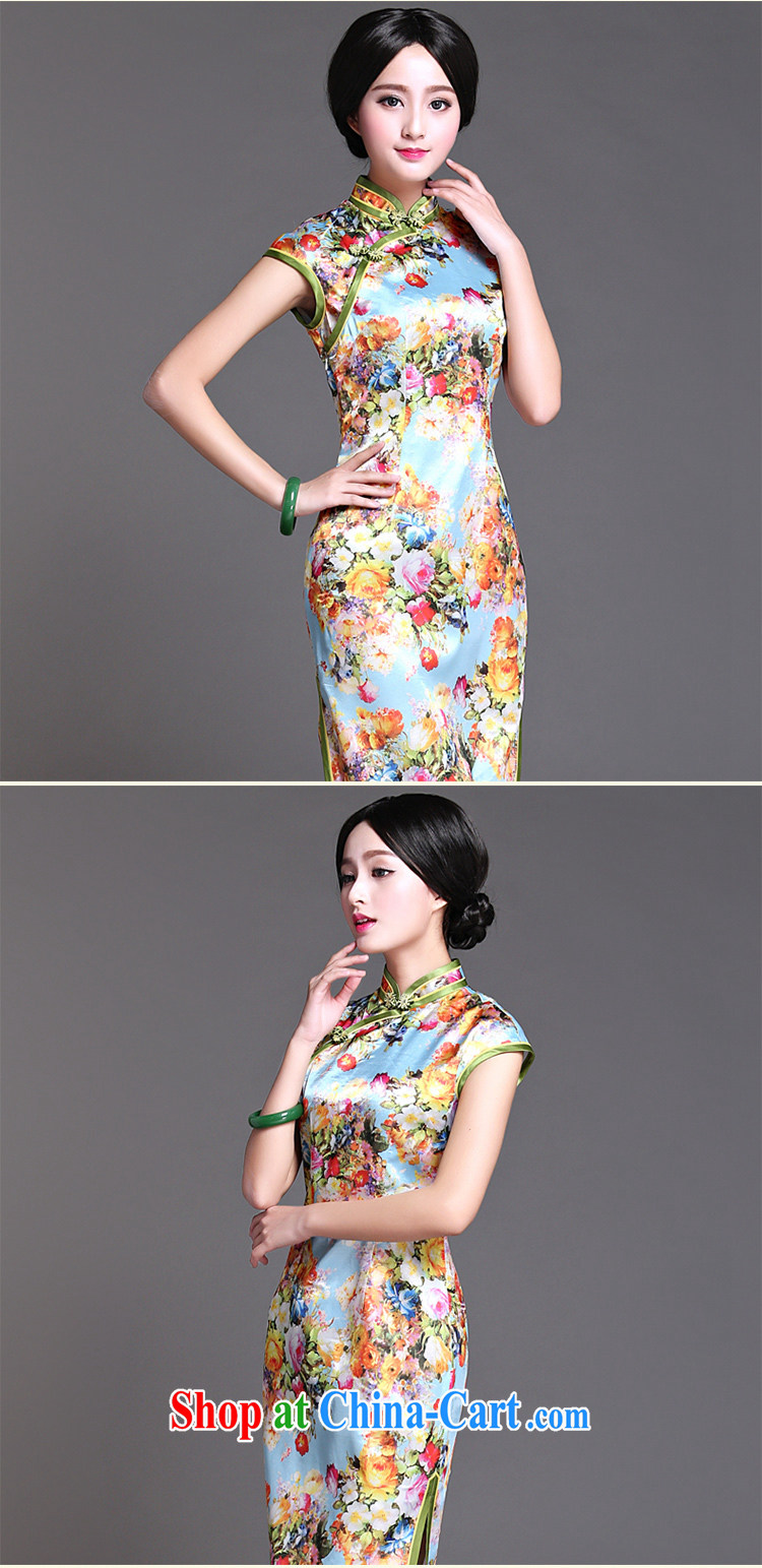 China classic 2015 spring and summer day-dresses, dresses improved Stylish retro style graphics thin beauty Yuk House XXXL spring pictures, price, brand platters! Elections are good character, the national distribution, so why buy now enjoy more preferential! Health