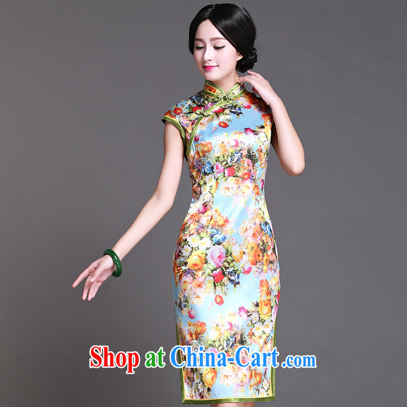 China classic 2015 spring and summer day-dresses, Ms. dress improved Stylish retro style graphics thin beauty Yuk House XXXL spring, China Classic (HUAZUJINGDIAN), online shopping