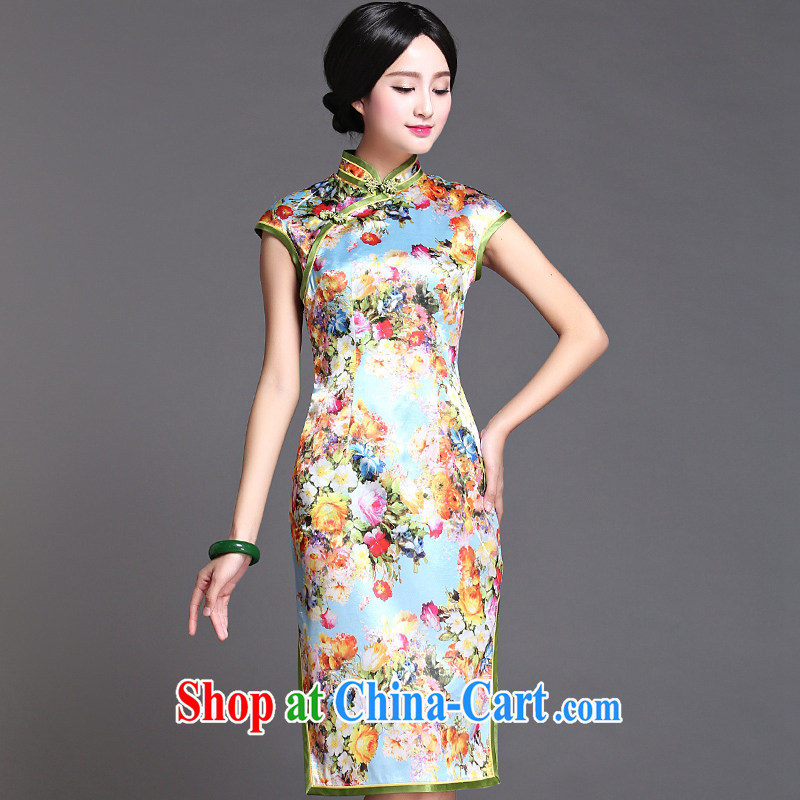 China classic 2015 spring and summer day-dresses, Ms. dress improved Stylish retro style graphics thin beauty Yuk House XXXL spring, China Classic (HUAZUJINGDIAN), online shopping