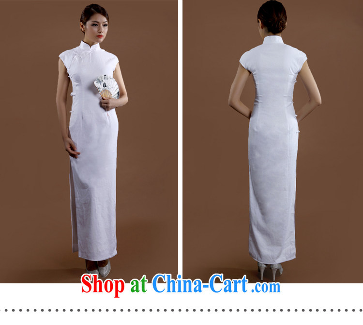 once and for all, daily outfit, long white cotton Ma Sau San retro new dresses original improved advanced custom white M pictures, price, brand platters! Elections are good character, the national distribution, so why buy now enjoy more preferential! Health