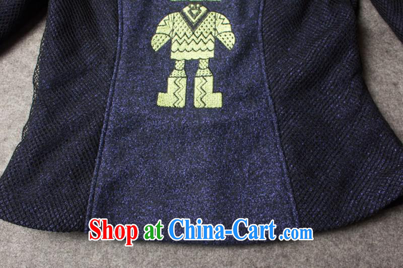 Qin Qing store 2015 spring new European and American style robot embroidered wool? leisure two-piece E 077 Map Color XL pictures, price, brand platters! Elections are good character, the national distribution, so why buy now enjoy more preferential! Health