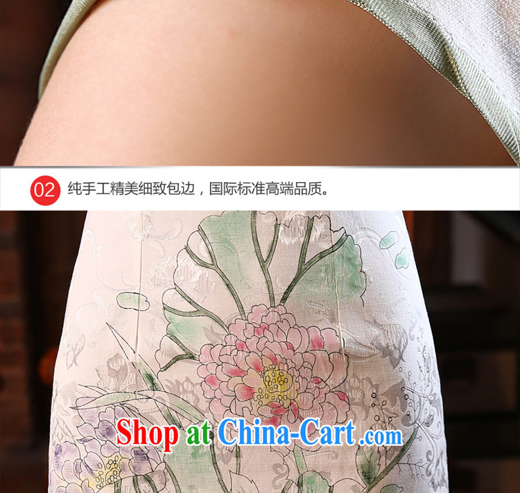 The pro-am 2015 as soon as possible new spring day cultivating short improved fashion style retro short-sleeved qipao dresses White - 10 days the XL - waist 77 CM pictures, price, brand platters! Elections are good character, the national distribution, so why buy now enjoy more preferential! Health