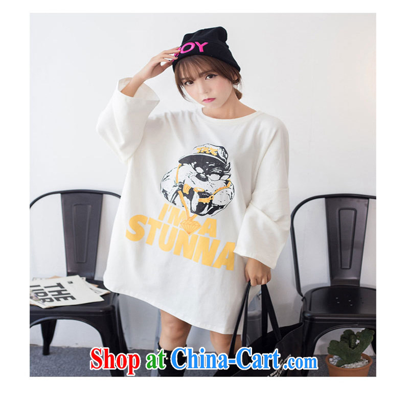September 2015 dress the east door spring loaded new Korean female large code t-shirt loose Korean female T-shirt picture color codes, A . J . BB, shopping on the Internet
