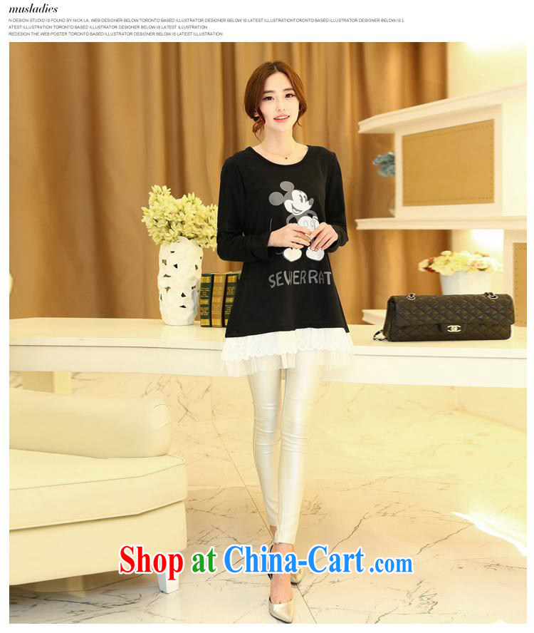 9 month dress (526,692 -- 2015 spring new Korean fashion round collar loose card pattern pregnant women solid shirt black XXXL pictures, price, brand platters! Elections are good character, the national distribution, so why buy now enjoy more preferential! Health