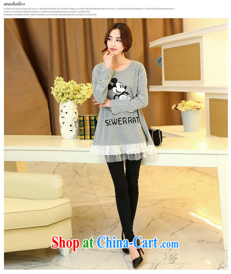 9 month dress (526,692 -- 2015 spring new Korean fashion round collar loose card pattern pregnant women solid shirt black XXXL pictures, price, brand platters! Elections are good character, the national distribution, so why buy now enjoy more preferential! Health