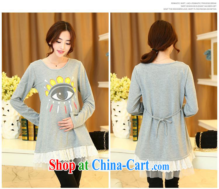 9 month dress (526,690 -- 2015 spring new Korean fashion big eyes pattern loose cartoon pregnant women solid shirt black XXXL pictures, price, brand platters! Elections are good character, the national distribution, so why buy now enjoy more preferential! Health