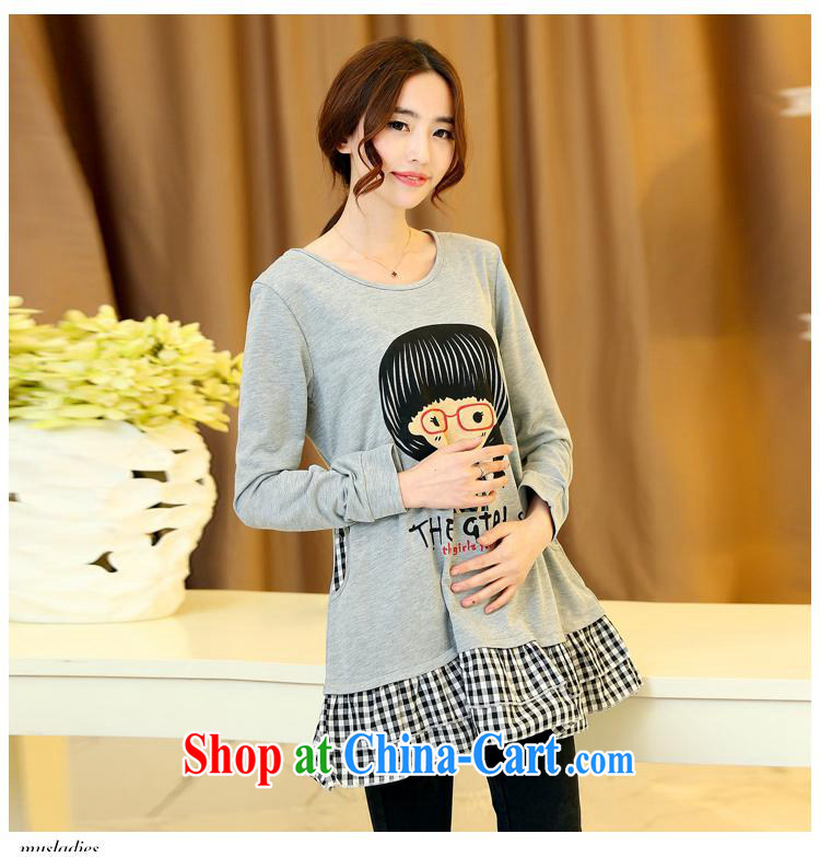 9 month dress (527,706 -- 2015 spring new Korean version with figures Avatar thick MM loose video thin solid T shirt light gray XXXL pictures, price, brand platters! Elections are good character, the national distribution, so why buy now enjoy more preferential! Health
