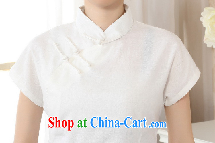 Again, Ms. Jing Tang Women's clothes summer wear T-shirt, cotton for the hand-painted Chinese Han-female improved Chinese short-sleeved - C Lake blue 2 XL pictures, price, brand platters! Elections are good character, the national distribution, so why buy now enjoy more preferential! Health