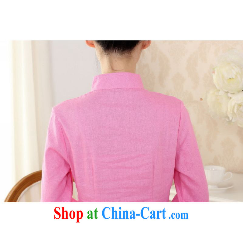 Shanghai, optimize purchase female Tang Women's clothes summer T-shirt, for a tight hand-painted cotton the Chinese Han-female improved pink S, Shanghai, optimize, and shopping on the Internet