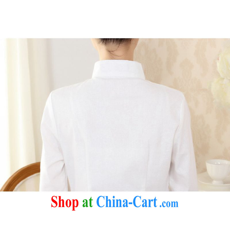 Shanghai, optimize purchase female Tang Women's clothes summer wear T-shirt, for a tight hand-painted cotton the Chinese Han-female improved white 2XL, Shanghai, optimize, and shopping on the Internet