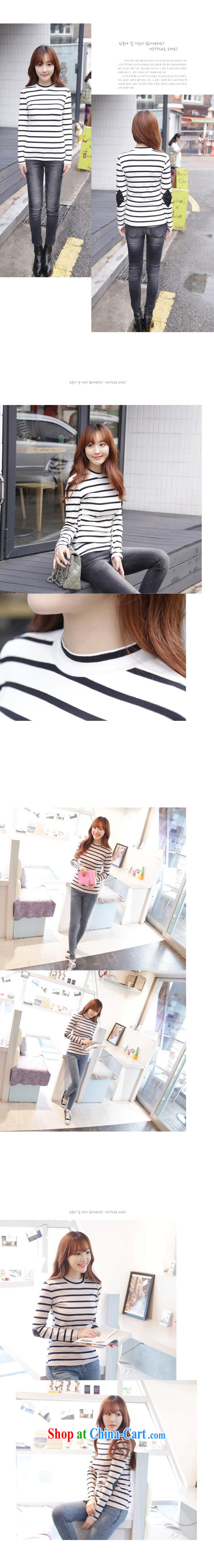 Qin Qing store 2015 spring new Korean fashion T pension cultivating graphics thin stripes cotton long-sleeved shirt T female Green stripe, picture, price, brand platters! Elections are good character, the national distribution, so why buy now enjoy more preferential! Health