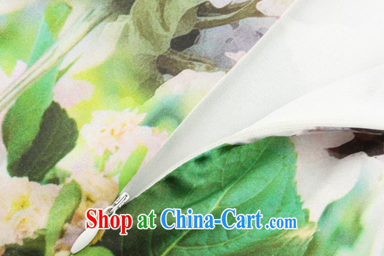 Factory outlets cheongsam wholesale agent a generation, silk floral sleeveless beauty style cheongsam dress picture color XL pictures, price, brand platters! Elections are good character, the national distribution, so why buy now enjoy more preferential! Health
