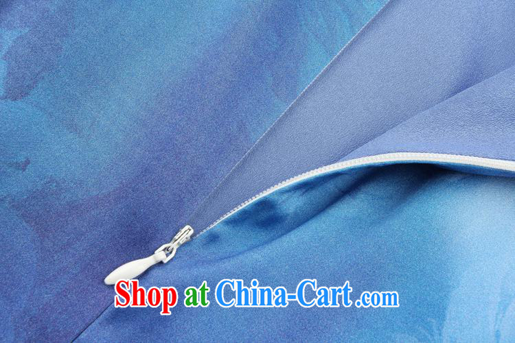 2015 summer new cheongsam wholesale Web store agent free elegance Silk Cheongsam floral beauty picture color XXL pictures, price, brand platters! Elections are good character, the national distribution, so why buy now enjoy more preferential! Health