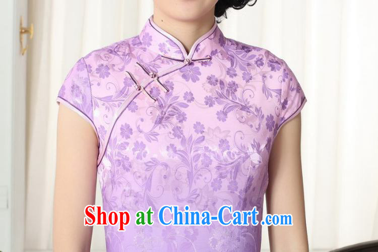 Dan smoke summer new female lady stylish jacquard cotton cultivating short cheongsam dress Chinese, for a tight cheongsam dress such as the color 2 XL pictures, price, brand platters! Elections are good character, the national distribution, so why buy now enjoy more preferential! Health
