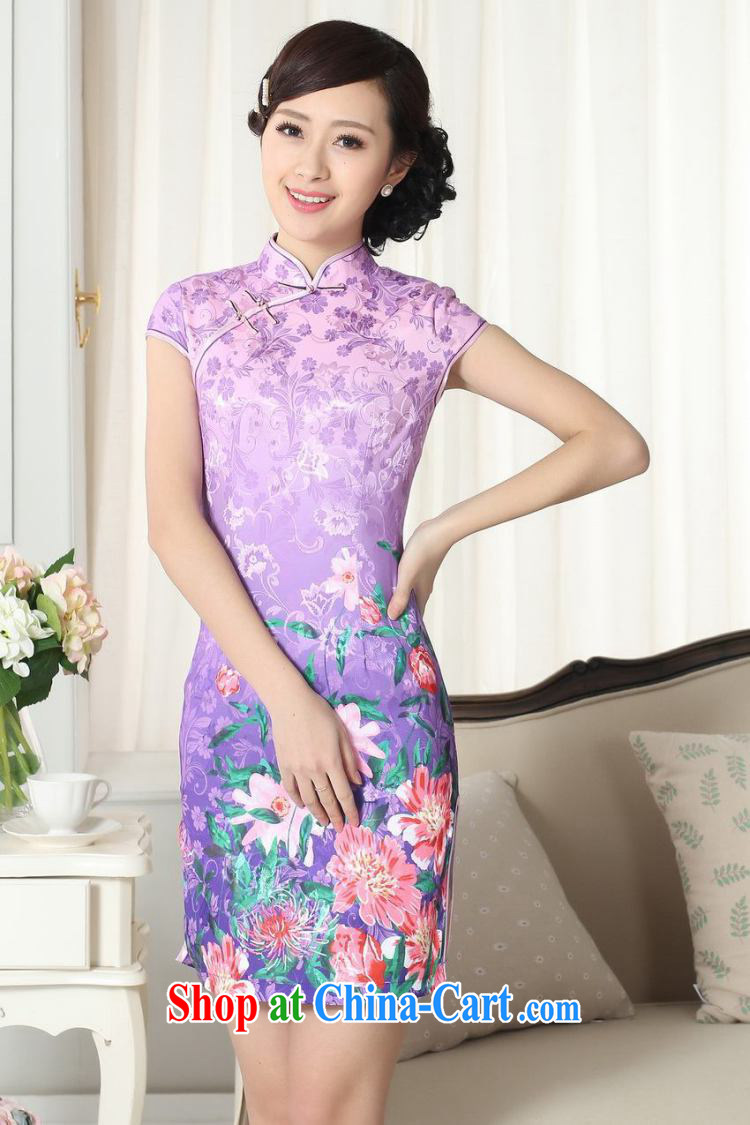 spend the summer new female lady stylish jacquard cotton cultivating short cheongsam dress Chinese, for a tight cheongsam dress figure-color 2 XL pictures, price, brand platters! Elections are good character, the national distribution, so why buy now enjoy more preferential! Health