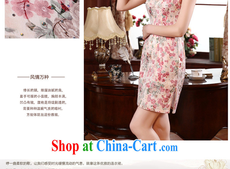 pro-am 2015 spring retro beauty short improved stylish daily short-sleeve girls dresses the forklift truck dresses red L - waist 73 CM pictures, price, brand platters! Elections are good character, the national distribution, so why buy now enjoy more preferential! Health