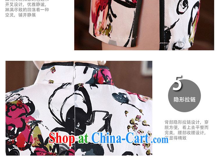 pro-am, new 2015 spring day improved stylish short beauty retro short-sleeve on the truck girl cheongsam dress suit M - waist 70 CM pictures, price, brand platters! Elections are good character, the national distribution, so why buy now enjoy more preferential! Health