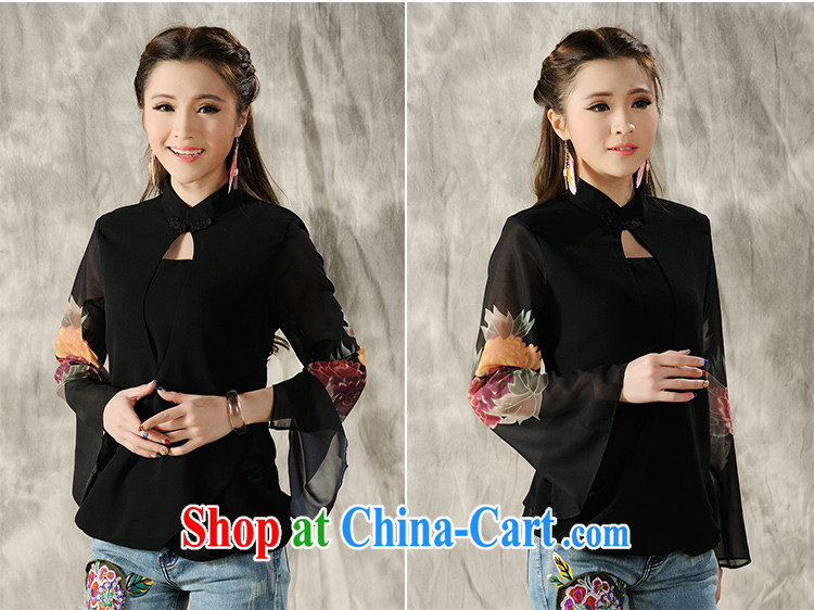 Also the US Ms Audrey EU 2015 spring and summer new Ethnic Wind hand-painted long-sleeved T-shirt outfit white M pictures, price, brand platters! Elections are good character, the national distribution, so why buy now enjoy more preferential! Health