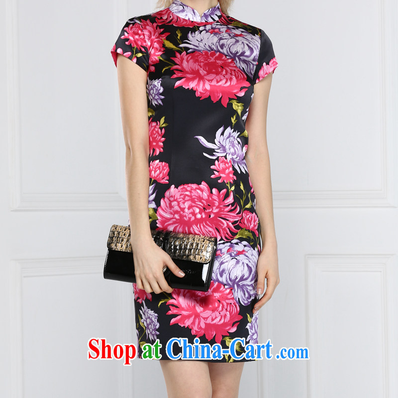 Tsutomu Hata pheasants cheongsam dress Old Shanghai style 2015 spring and summer the DAISY cheongsam silk stamp pack and robes, pheasants feathers, and, shopping on the Internet