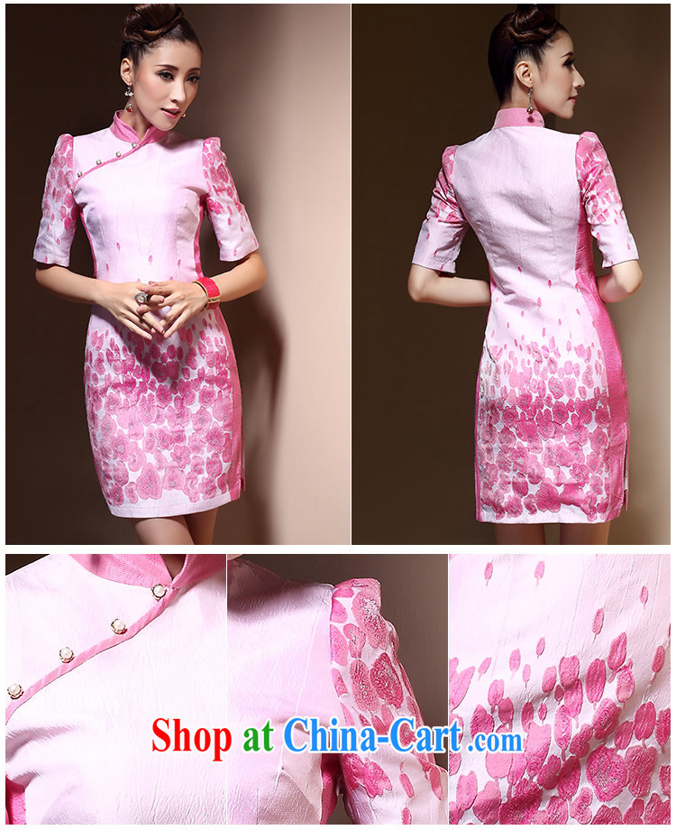 Cyd Ho Kwun Tong toner cluster improvement outfit cuff new 2015 spring style women's clothing retro dresses QZ 3837 XXL pictures, price, brand platters! Elections are good character, the national distribution, so why buy now enjoy more preferential! Health